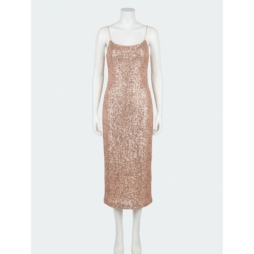 NEW Z SUPPLY paulina sequine dress in rose gold